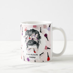 Personalisierte Nail Tech Life-Tasse Kaffeetasse