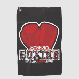 Personalisierte NAME Boxer Boxhandschuh Preis Kämp Golfhandtuch