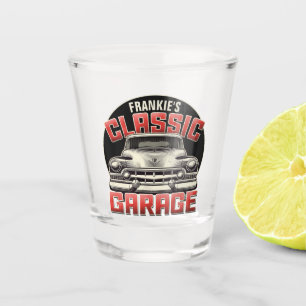Personalisierte NAME Classic Car Garage Custom Wer Schnapsglas