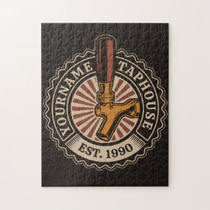 Personalisierte NAME Craft‑Bier Taphaus Brauerei B Puzzle