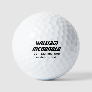 Personalisierte Name Golfbälle Vorlage SCI-FI 6