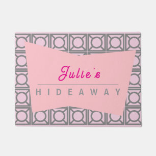 Personalisierte Name Hideaway MCM Türmatte