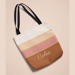 Personalisierte Name Tote Elegant Dusty Rose Gestr