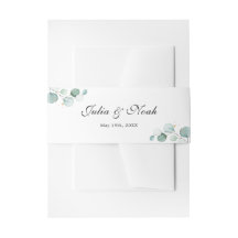 Personalisierte Namen Elegant Eukalyptus Wedding