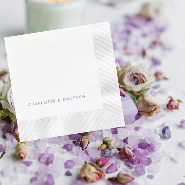 Personalisierte Namen, geprägt Hochzeit Serviette (Von Creator hochgeladen)