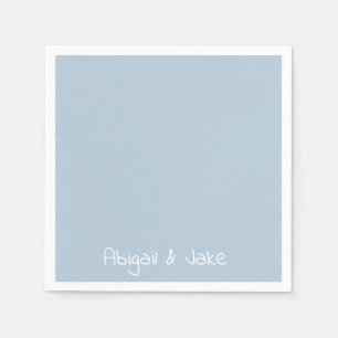 Personalisierte Namen Sky Blue Cocktail Serviette