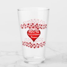 Personalisierte Namen Valentines Forever Glass Cup