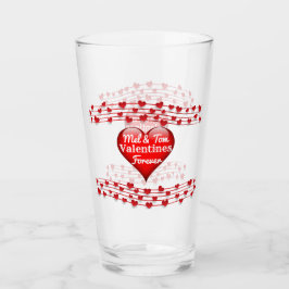 Personalisierte Namen Valentines Forever Glass Cup Glas