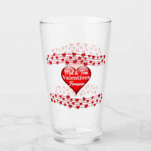 Personalisierte Namen Valentines Forever Glass Cup Glas