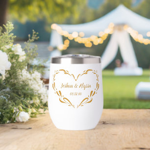 Personalisierte Namen von Paaren Elegantes goldene