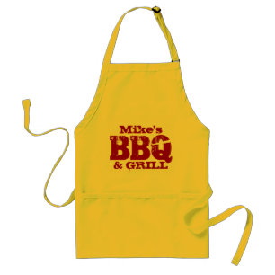 Personalisierte Namens-BBQ-Schürze für Männer   Ro Schürze
