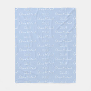 Personalisierte Namens-Flanelldecke Fleecedecke