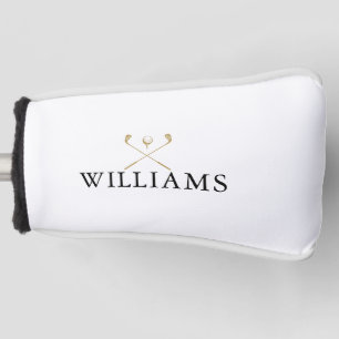Personalisierte Namens-Golfschläger Schwarz und Go Golf Headcover