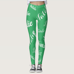 Personalisierte Namens-Typografie-Schriftart Meerg Leggings