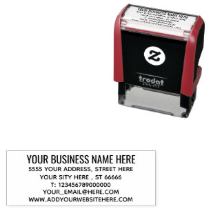Personalisierte Namensadresse Info Text Moderne Br Permastempel
