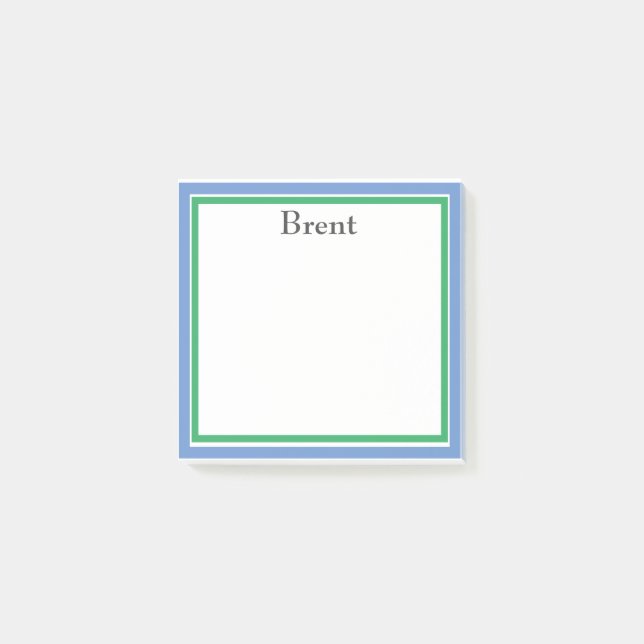 PERSONALISIERTE Namensangaben Post-it Klebezettel (Vorderseite)