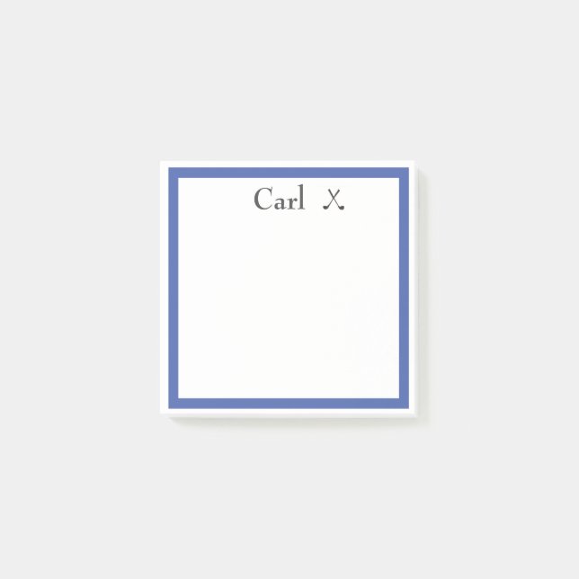 PERSONALISIERTE Namensangaben Post-it Klebezettel (Vorderseite)