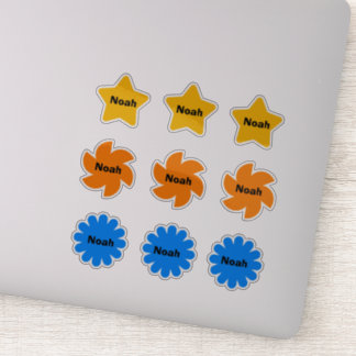 Personalisierte Namensaufkleber für Kinder Aufkleber