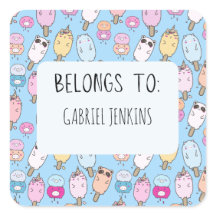 Personalisierte Namensaufkleber