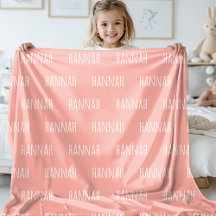 Personalisierte Namensdecke als Geschenk für Baby 