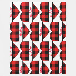 Personalisierte Namensdecke für Kinder und Erwachs Fleecedecke