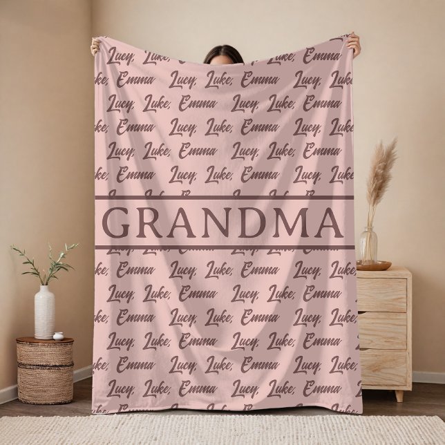 Personalisierte Namensdecke Geburtstagsgeschenk fü Fleecedecke (Mother’s Day gift for mom, Christmas gifts for mom and grandma, Birthday gifts for mom and grandma)