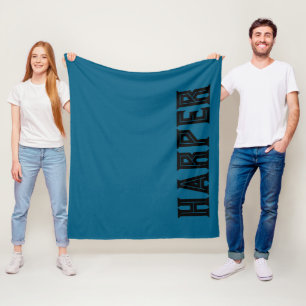 Personalisierte Namensdecke, Retro-Throw Fleecedecke