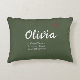 Personalisierte Namensdefinition Dekokissen