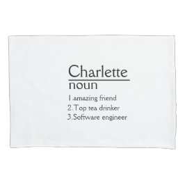 Personalisierte Namensdefinition Pillowcase Kissenbezug