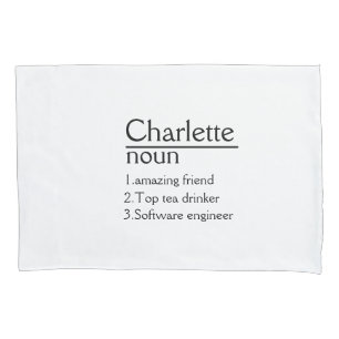 Personalisierte Namensdefinition Pillowcase Kissenbezug