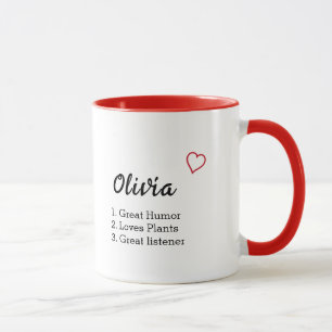 Personalisierte Namensdefinition Tasse
