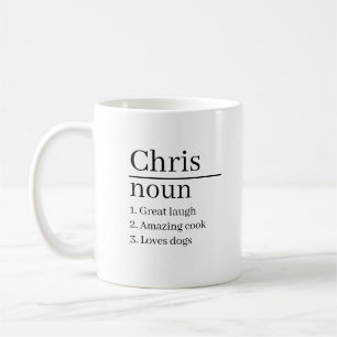 Personalisierte Namensdefinitions-Tassengeschenke Kaffeetasse