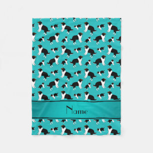 Personalisierte Namensdie türkis Fleecedecke