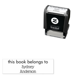 Personalisierte Namensgabe aus der Bibliothek des  Permastempel