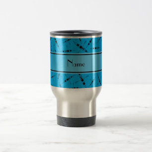 Personalisierte Namenshimmelblaukajaks Reisebecher