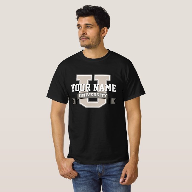 Personalisierte Namenshochschulcoole lustige T-Shirt (Vorne ganz)