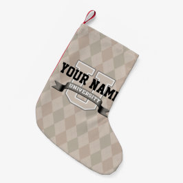 Personalisierte Namenshochschulcoole lustige Uni Kleiner Weihnachtsstrumpf