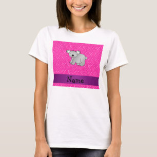 Personalisierte Namenskoalabärn-Rosasterne T-Shirt
