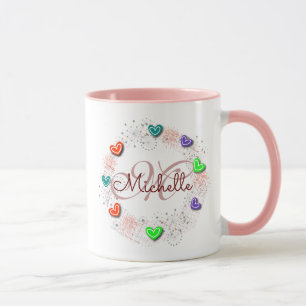 Personalisierte Namensmonogramm-Tasse Tasse