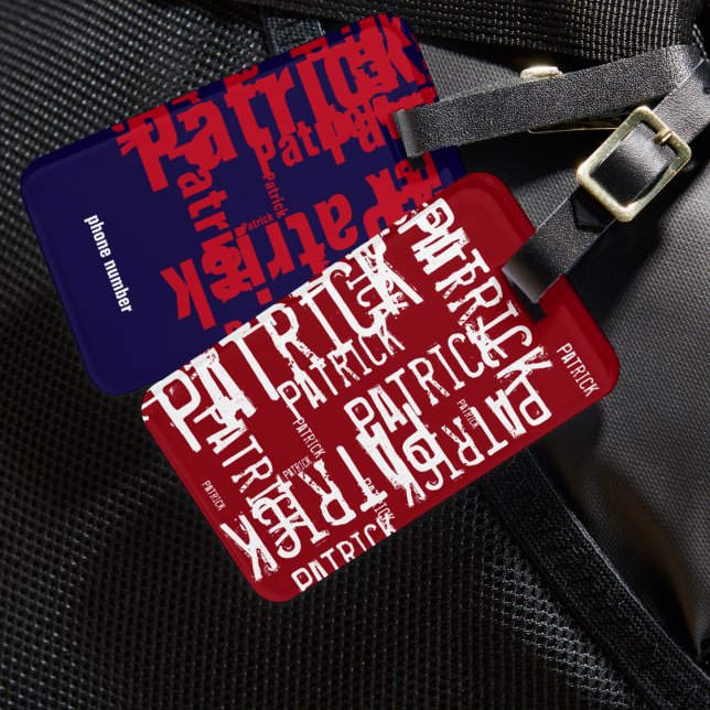 Personalisierte Namensmuster Gepäckanhänger (Von Creator hochgeladen)