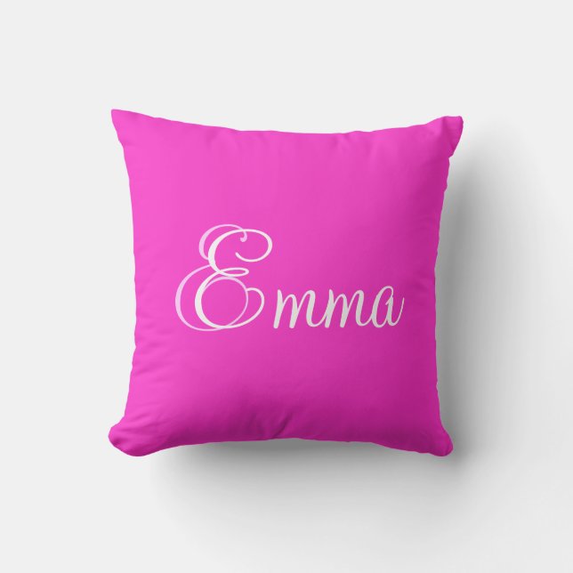 Personalisierte Namensprinzessin Emma Pillow Kissen (Vorderseite)