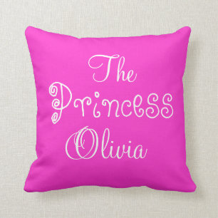 Personalisierte Namensprinzessin Olivia Pillow Kissen