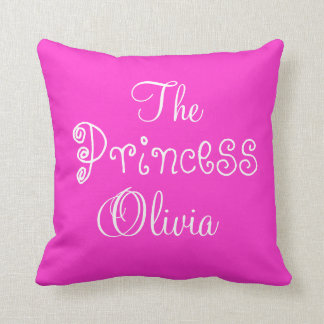 Personalisierte Namensprinzessin Olivia Pillow Kissen