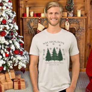 Personalisierte Namensstelle - Familienweihnachtsz Tri-Blend Shirt