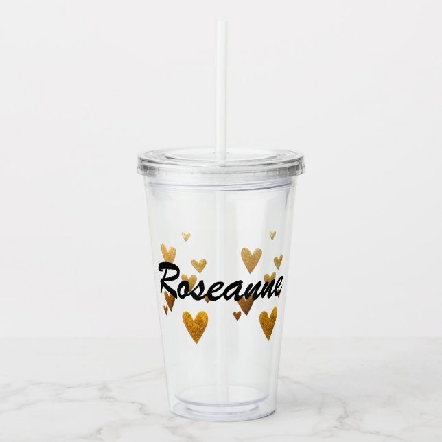Personalisierte NamensTasse Acryltrinkbecher (Vorderseite)