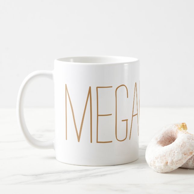 personalisierte NamensTasse Kaffeetasse (Mit Donut)