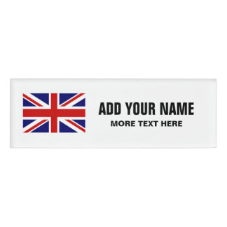 Personalisierte Namensumbauten der britischen Namenschild