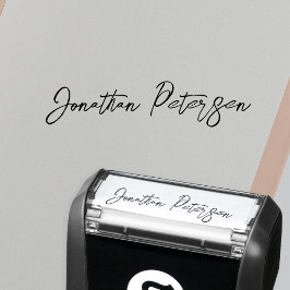 Personalisierte Namensunterschrift Schrift Permastempel