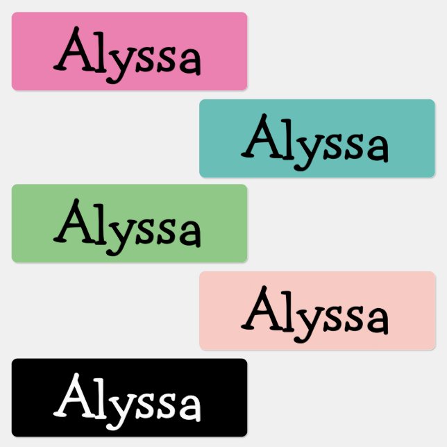 Personalisierte Nametag-Labels Etiketten (Gruppe)