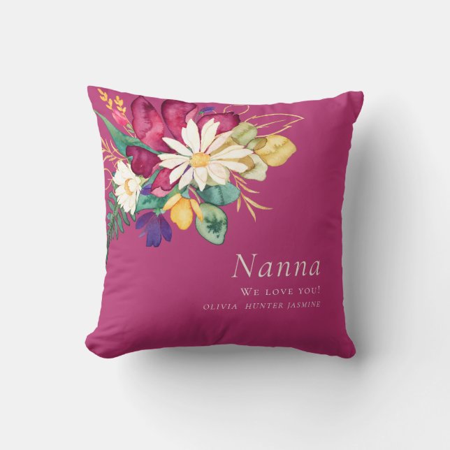 Personalisierte Nanna elegnat Kissen (Vorderseite)